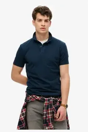Superdry Poloshirt ESSENTIAL JERSEY POLO blau XXXL
