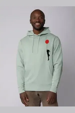 wat? Apparel Hoodie Mädchen mit Luftballon grün XS