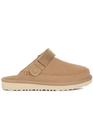 UGG UGG KID ́S GOLDENSTAR CLOG Clog, Hausschuh, Mule, Plateauschuh mit schwenkbarem Fersenriemchen beige 32,5 EU