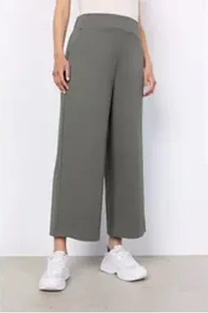 soyaconcept Schlupfhose SC-SIHAM 36 bequeme Culotte in 7/8 Länge und lässiger Passform grün S