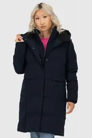 alife kickin Wintermantel EdithAK A Puffer Parka CS Puffermantel, Parka, Long Jacket blau 42