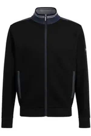 Bugatti Sweatjacke mit Stehkragen schwarz 4XL