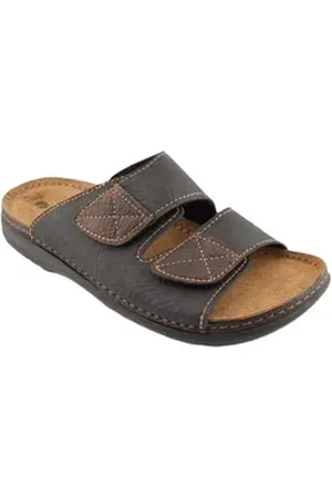 Inblu Herren Pantolette braun|schwarz 42 EU
