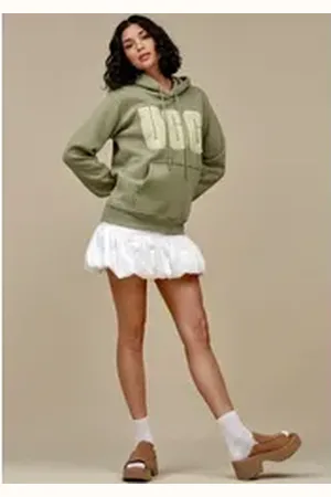 UGG UGG Kapuzensweatshirt Rey UGGfluff Logo Hoodie grau XL