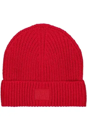 monari Strickmütze Muetze deep red