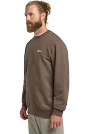 Jack Wolfskin Langarmshirt ESSENTIAL CREWNECK M braun XXL (58)