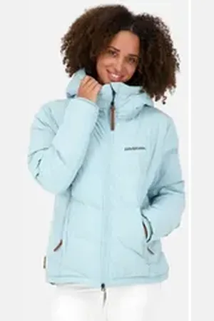 alife kickin Winterjacke JuanaAK Pufferjacke Winterjacke Damen CS mit regulierbarer Kapuze blau 44