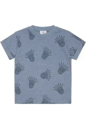 Hust & Claire T-Shirt Anton (1-tlg) Allover-Print mit niedlichen Oktopussen blau 110