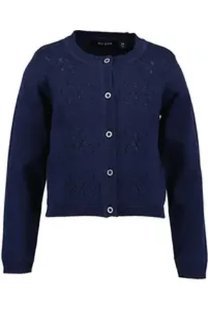 Blue Seven Strickjacke Mädchen Strickjacke Blume ultramarin blau (1-tlg) blau 116