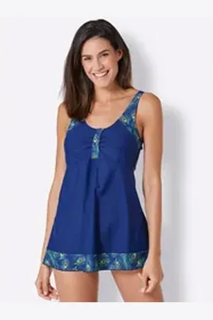 FEEL GOOD Witt Tankini-Top Tankini-Top blau|grün 42