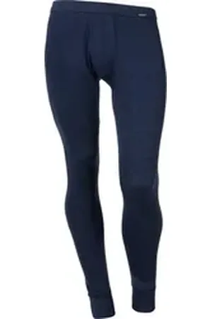 Ammann Lange Unterhose Herren-Unterhose, lang Feinripp Streifen blau 9