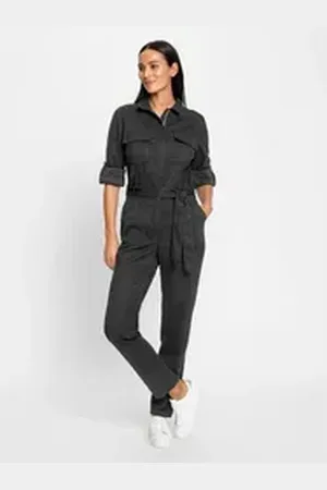 Kenzo Heine Jumpsuit Overall Innenbeinlänge ca. 76 cm schwarz 34