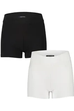 Blue Seven Shorts Teenager Mädchen Shorts 2er Pack elastischer Bund (2-tlg) bunt|schwarz 176