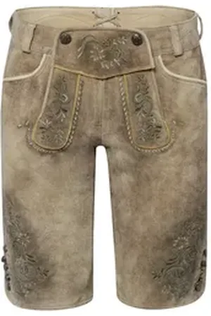 SPIETH & WENSKY Trachtenhose Kurze Lederhose Floriane beige 44
