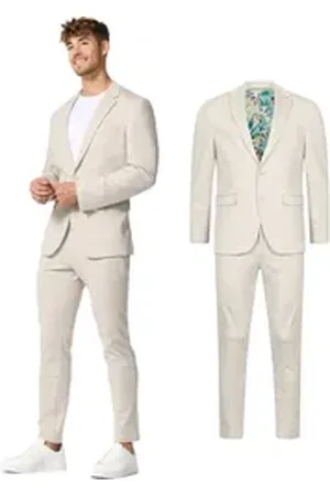 Jeff Anzug JFEzra SET (Set, 2-tlg., Anzug Set) 2-teiliges Set beige 56