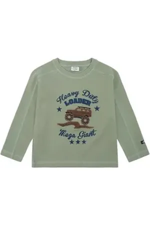 Hust & Claire Langarmshirt Sune (1-tlg) Angenehme Rippoptik für einen modernen Look grün 98