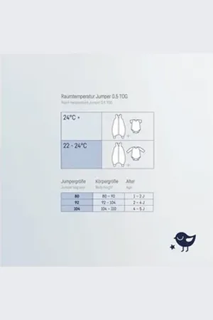Julius Zöllner Babyschlafsack denim Jumper Musselin 92 (Packung, 1 tlg), Jumper Musselin 92 bunt