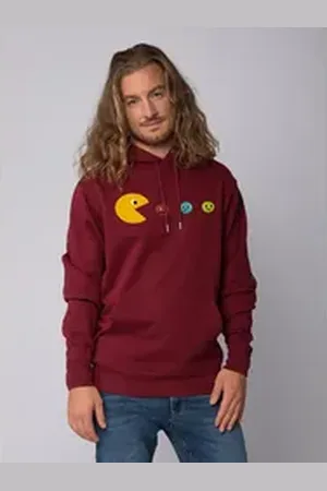 wat? Apparel Hoodie Pacmännchen rot XS