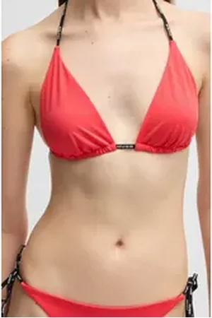 HUGO BOSS Triangel-Bikini-Top PURE_TRIANGLE, mit herausnehmbaren Polstern rot L