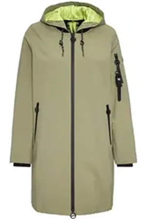 Manisa Regenjacke mit abnehmbarer Kapuze grün 36