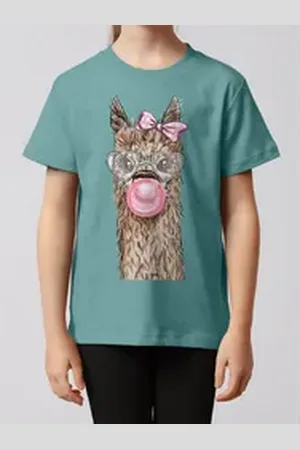 wat? Apparel T-Shirt Alpaka blau 116