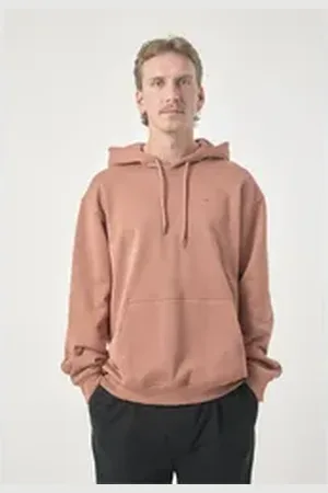 Cleptomanicx Kapuzensweatshirt Ligull Boxy In lässigem Schnitt braun L