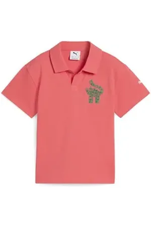 PUMA Poloshirt Cats Club Pique-Poloshirt Kinder rot 104