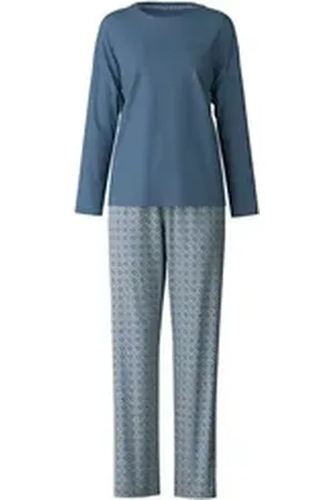 Calida Pyjama Ornament Nights Damen (2 tlg) blau M (44/46)