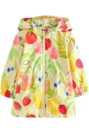 Next Regenjacke Wasserabweisende Cagoule-Jacke mit Print (1-St) gelb 86-92 (1,5-2 J.)