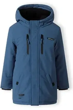 Minoti Parka Gefütterte Jacke mit Teddyfütter (9m-8y) blau 116-122cm