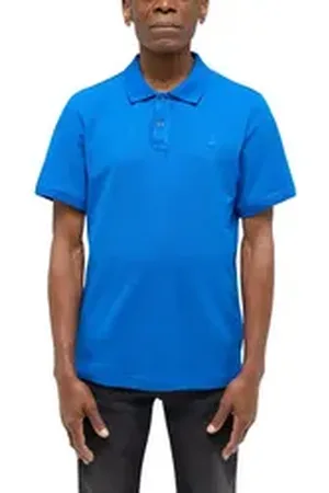 Mustang Poloshirt Style Palco mit Logo-Stickerei blau XXL
