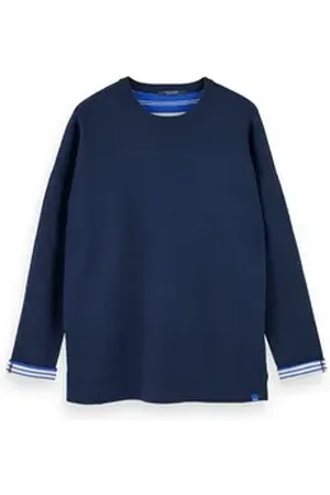 Scotch&Soda Fleecepullover Herren Sweatshirt Reversible Pull 156831 orange XXL