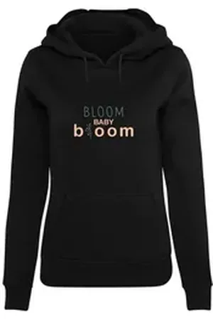 Merchcode Kapuzenpullover Damen Ladies Spring - Bloom baby Hoody (1-tlg) schwarz 4XL