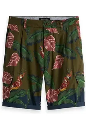 Scotch&Soda Trainingsshorts Herren Short All-Over Printed Cargo Short 148900 grün 34