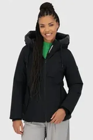 alife kickin Winterjacke CicelyAK A Jacket CS Winterjacke große verstellbare Kapuze schwarz 34