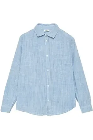 QS by s.Oliver BLACK LABEL Langarmhemd blau 158/164