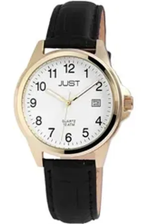 Just Watch Quarzuhr Troy Echtleder Herrenarmbanduhr, 3-Zeiger, Datumsanzeige