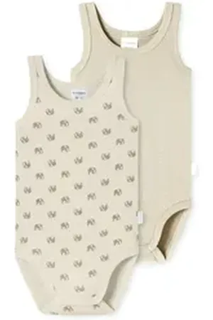 Schiesser Body 0/0 - Natural Love Organic Cotton (2-tlg) langarm kurzarm body-suit beige 68