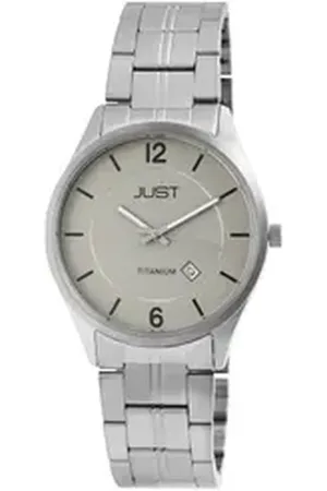 Just Watch Quarzuhr Fenrih Herrenuhr mit Gliederarmband, Titan, 5 ATM, graues ZB