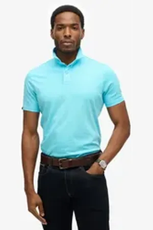 Superdry Poloshirt ESSENTIAL JERSEY POLO blau M