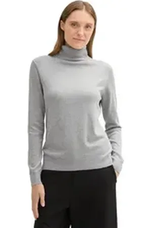 TOM TAILOR Rollkragenpullover mit Rollkragen grau S (36)