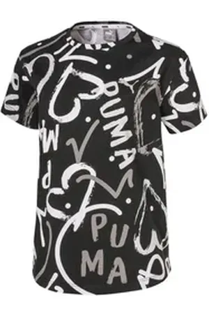 PUMA T-Shirt Mädchen T-Shirt Alpha AOP Tee G 581362 schwarz 104