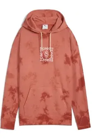 PUMA Hoodie WARDROBE ESS FLORAL PACK Kurzer figurbetonter Hoodie mit rot XL