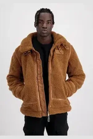 Alpha Industries Bomberjacke Men - Bomber Jackets B-3 Teddy braun S