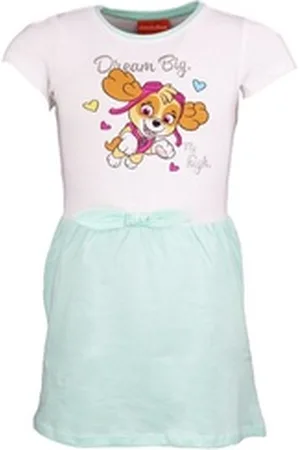 Paw Patrol Sommerkleid Skye Everest Mädchen Kinder Kleid 100% Baumwolle grün 110