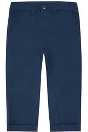 Hust & Claire Chinohose James (1-tlg) Hochwertige Chinohose für Jungen blau 98