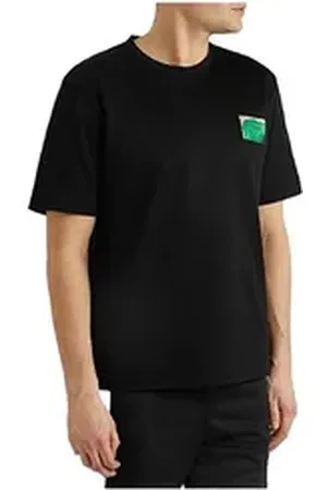 Fendi Print-Shirt Logo T-Shirt Schwarz Herren schwarz XXL