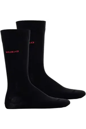 HUGO BOSS Kurzsocken Herren Socken 2er Pack Baumwolle 2P RS UNI CC (Packung, 2er Pack) schwarz 43-46