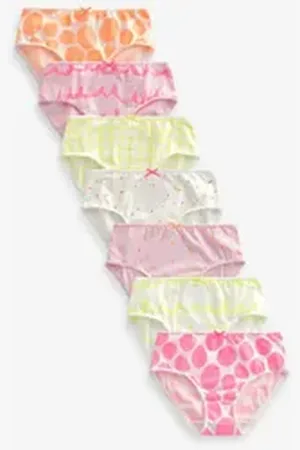 Next Slip Geblümte Slips, 7er-Pack (7-St) rosa 122-128 (7-8 J.)
