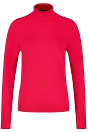 Taifun Rollkragenpullover – Eleganter und Bequemer Damenpullover von rot 42